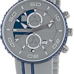 Momo Design Jet Aluminium Quartz watch, Chronograph, 43mm. SIlicon strap