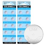 CELEWELL 20-Pack LR44 AG13 357 Battery with 3-Year Warranty for Watch/Toy/Laser Pointer 1.5V Alkaline Button Cell Batteries