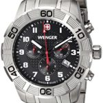 Wenger Men’s 01.0853.102 Roadster Chrono Analog Display Swiss Quartz Silver Watch