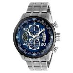 New!!! Invicta 22970 Men’s Aviator Blue Dial Steel Bracelet Chronograph Compass Watch with SYB