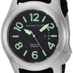 Men’s Sports Watch Steelix Nylon Adventure Watch by Momentum Stainless Steel Watches for Men Analog Watch with Japanese Movement Water Resistant(200M/660FT) Classic Watch – Black / 1M-SP74B6B