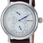 Adee Kaye Men’s Steel and 14K Gold and Leather Automatic Watch, Color Brown (Model: AK5665-MSV)