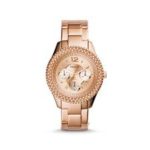 Fossil Es3590p Stella Multifunction Rose-Tone Stainless Steel Watch Watch For Women