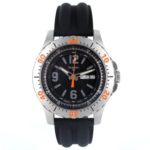 Traser H3 Stainless Steel Extreme Sport Black Dial Silicone Strap