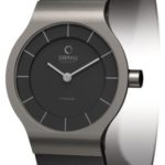 OBAKU Womens Watch Analog with Black Leather Band V133STBRB