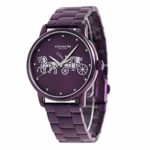 Coach Women’s Grand Purple Steel Bracelet & Case Quartz Multicolor Dial Analog Watch 14502923