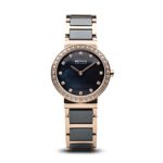 BERING Time 10729-767 Womens Ceramic Collection Watch with Stainless steel Band and scratch resistant sapphire crystal. Designed in Denmark.