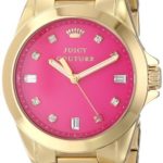 Juicy Couture Women’s 1901108 Stella Hot Pink Jewel Toned Dial Watch