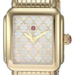Michele Women’s Swiss Quartz Stainless Steel Casual Watch, Color:Gold-Toned (Model: MWW06T000177)