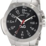 D&G Dolce & Gabbana Men’s DW0569 Jack Black Matte Dial Red Second Hand Watch