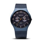 BERING Time 11939-393 Mens Titanium Collection Watch with Mesh Band and scratch resistant sapphire crystal. Designed in Denmark.