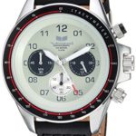 Vestal ‘ZR2’ Quartz Stainless Steel and Leather Casual Watch, Color:Black (Model: ZR243L03.BK)