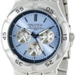 Nautica Men’s Quartz Stainless Steel Casual Watch, Color:Silver-Toned (Model: N10075)