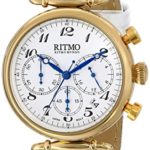 Ritmo Mundo Unisex 703/4 YG White Corinthian Analog Display Quartz White Watch