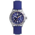 Nautica Men’s ‘NSR 105’ Quartz Stainless Steel and Silicone Casual Watch, Color Blue (Model: NAD12535G)