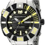 Technomarine Men’s TM-513006 Black Reef Analog Display Swiss Automatic Silver Watch