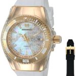 Technomarine Women’s ‘Cruise’ Quartz Stainless Steel and Silicone Casual Watch, Color:White (Model: TM-115324)