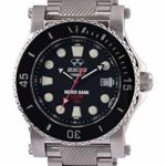 REACTOR Men’s ‘Polaris’ Swiss Quartz Stainless Steel Diving Watch, Color:Silver-Toned (Model: 42001)