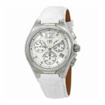 Technomarine Men’s ‘Manta’ Quartz Stainless Steel and Leather Casual Watch, Color:White (Model: TM-215016)