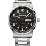 Wenger Men’s ‘Sport’ Swiss Quartz Stainless Steel Casual Watch, Color:Silver-Toned (Model: 01.1541.102)