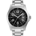 GUESS Men’s Stainless Steel Bracelet Watch, Color: Silver-Tone (Model: U1103G1)