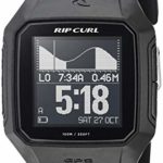 Rip Curl Men’s ‘SearchGPS’ Quartz Plastic and Polyurethane Sport Watch, Color:Black (Model: A1144-BLK)