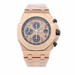 Audemars Piguet Royal Oak Offshore Mechanical (Automatic) Pink Gold Dial Mens Watch 26470OR.OO.1000OR.01 (Certified Pre-Owned)
