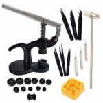 Watch Press Desk Set – Watch Case Closer?Watch Back Repair Kit Tool with 12pcs Fitting Dies and Watch Band Link Pin Tool Set