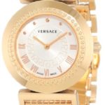 Versace Women’s P5Q80D001S080 VANITY Analog Display Swiss Quartz Gold Watch