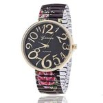 New Arrival ANTIQUE ROSES STRETCHABLE WATCH stainless steel Flower Geneva Watch Ladies Watches Women