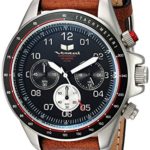 Vestal ‘ ZR2 Leather’ Quartz Stainless Steel Casual Watch, Color:Brown (Model: ZR243L20.LBWH)