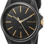 Rip Curl Men’s Quartz Plastic and Silicone Sport Watch, Color:Black (Model: A3096-MID)