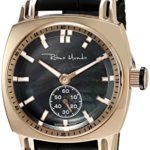 Ritmo Mundo Women’s 2231/2 Rose Gold Black Racer Analog Display Swiss Quartz Black Watch