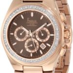 Freelook Unisex HA5303RGM-2X Aquamarina II All Rose Gold Plated with Chronograph Dial and Swarovski Bezel Watch