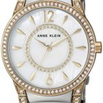 Anne Klein Women’s AK/2831MPTT Swarovski Crystal Accented Two-Tone Bracelet Watch
