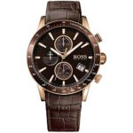 Hugo Boss Men’s 1513392 Brown Leather Leather Analog Quartz Watch