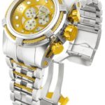 Invicta Men’s 12746 Bolt Reserve Chronograph Champagne Mother-Of-Pearl Dial Stainless Steel Watch