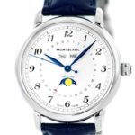 Montblanc Men’s Star Legacy 42mm Blue Alligator Leather Band Steel Case Automatic Analog Watch 118516