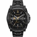 Bulova Men’s Grammy Watch’ Quartz Stainless Steel Casual, Color:Black (Model: 98B295)