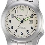 Men’s Sports Watch |Steelix Nylon Adventure Watch by Momentum | Sapphire Crystal | Stainless Steel Watches for Men | Analog Watch with Japanese Movement | Water Resistant(200M/660FT)Classic Watch – Ivory / 1M-SP74IS0