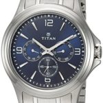 Titan Men’s ‘Neo’ Quartz Metal and Brass Casual Watch, Color Silver-Toned (Model: 1698SM02)