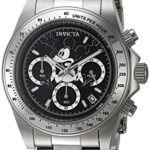 Invicta Men’s ‘Disney Limited Edition’ Quartz Stainless Steel Casual Watch, Color:Silver-Toned (Model: 22864)