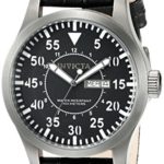 Invicta Men’s 11200 Specialty Black Dial Black Leather Watch