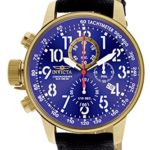 Invicta Men’s 1516 I Force Collection 18k Gold Ion-Plated Stainless Steel and Cloth Watch