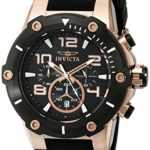 Invicta Men’s 17201 Speedway Analog  Japanese Quartz Black & 18k Rose Gold Ion-Plated Stainless Steel Watch