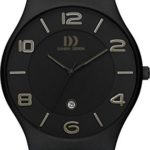 Danish Design Men’s Quartz Watch with Black Dial Analogue Display and Green Leather Strap DZ120429