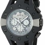 Invicta Men’s S1 Rally Stainless Steel Quartz Watch with Silicone Strap, Black, 26 (Model: 28575)