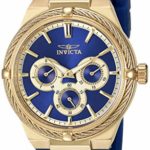 Invicta Women’s Bolt Stainless Steel Quartz Watch with Polyurethane Strap, Blue, 18.7 (Model: 28908)