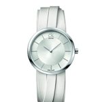 Calvin Klein Womens Analogue Quartz Watch with Leather Strap K2R2S1K6