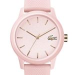 Lacoste Women’s 12.12 Quartz TR-90 and Rubber Strap Casual Watch, Pink, 2001065